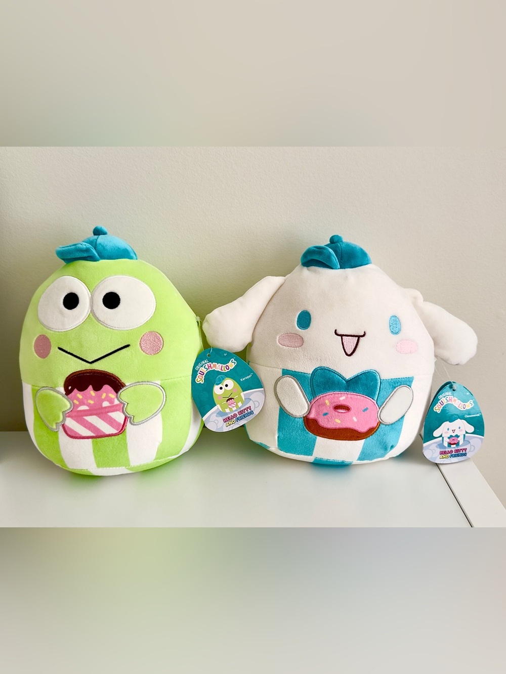 NWT Squishmallows Hello Kitty & Friends Keroppi + Cinnamoroll 8” SANRIO bundle